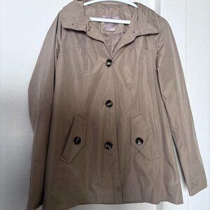 Women's Tan and Brown Trench Coat
